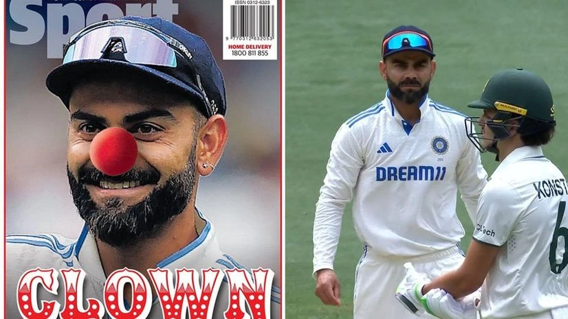 Virat Kohli's controversial picture in Australian newspaper Virat Kohli's controversial picture in Australian newspaper