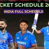Indian cricket team's full schedule for 2025