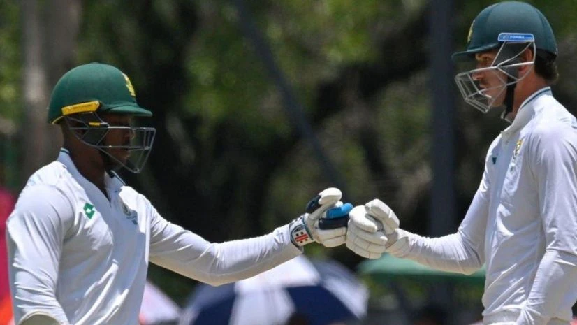 Kagiso Rabada and Marco Jansen Kagiso Rabada and Marco Jansen