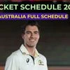 Australian cricket team 2025 schedule