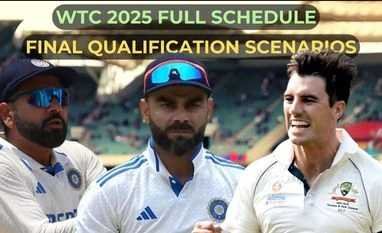 WTC 2025 full schedule: IND, AUS, SL chances for WTC final qualification WTC 2025 full schedule