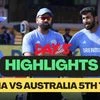 India vs Australia 5th Test Day 1 highlights and full scorecard