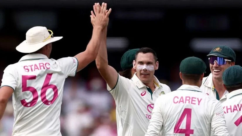 Australia during Pink Test vs India Australia during Pink Test vs India