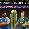 ICC Champions Trophy 2025 full squad list