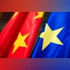China EU flags