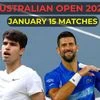 Australian Open 2025 January 15 matches