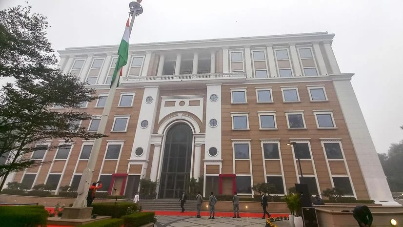 New Delhi: New All India Congress Committee (AICC) headquarters Indira Bhawan on the day of its inauguration New Delhi: New All India Congress Committee (AICC) headquarters Indira Bhawan on the day of its inauguration, in New Delhi, Wednesday, Jan. 15, 2025. (PTI Photo/Manvender Vashist Lav)