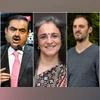 Gautam Adani, Madhabi Puri Buch, Nathan Anderson Gautam Adani, Madhabi Puri Buch, Nathan Anderson