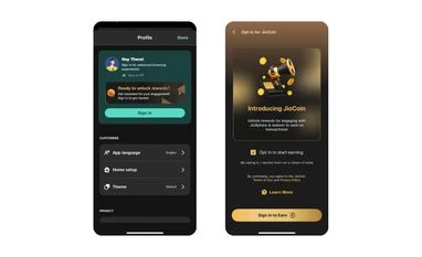 JioCoin on JioSphere iOS app JioCoin on JioSphere iOS app