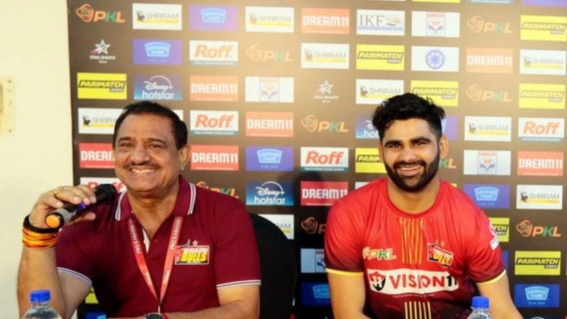 Randhir Singh Sehrawat with Pardeep Narwal Randhir Singh Sehrawat with Pardeep Narwal