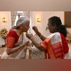 President offers dahi-cheeni to FM Sitharaman before presenting Budget FY25
