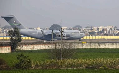 Illegal Indian immigrants, US military aircraft Illegal Indian immigrants, US military aircraft