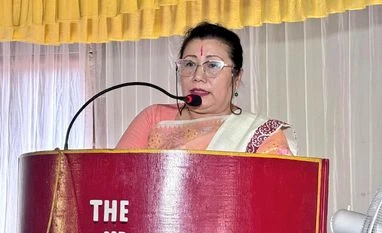 BJP Manipur chief backs Biren Singh's resignation from CM position A. Sharda Devi, Manipur BJP chief