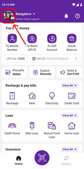 Open the PhonePe