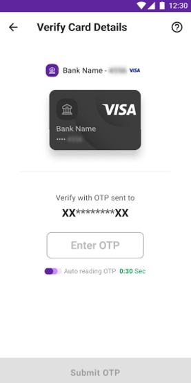 Verify your Card Details
