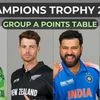 Champions Trophy 2025 points table, full schedule and results