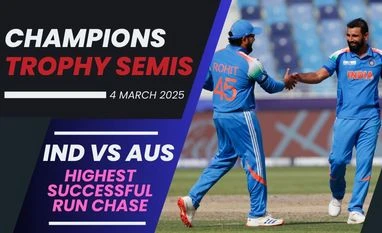 IND vs AUS: What is highest successful run chase vs AUS in ICC knockouts? India vs Australia semifinal CHampions Trophy 2025