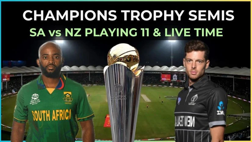 Champions Trophy 2025 second semifinal: South Africa vs New Zealand in Lahore Champions Trophy 2025 second semifinal: South Africa vs New Zealand in Lahore