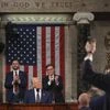 President Donald Trump addresses a joint session of Congress at the Capitol in Washington