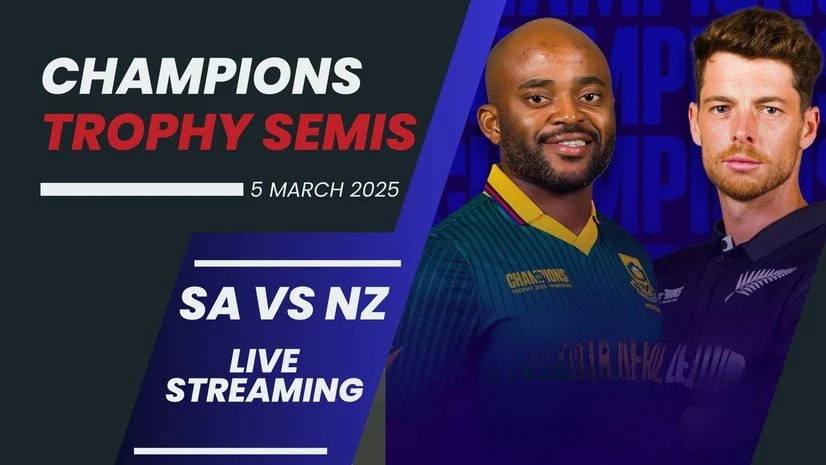 Details of South Africa vs New Zealand semifinal live streaming during the ICC Champions Trophy 2025 Details of South Africa vs New Zealand semifinal live streaming during the ICC Champions Trophy 2025