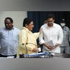 BSP chief Mayawati with her nephew Akash Anand BSP chief Mayawati with her nephew Akash Anand