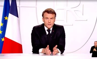 French President Emmanuel Macron, France, Macron French President Emmanuel Macron addresses the nation