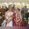 BJP MP Tejasvi Surya ties knot with Carnatic singer Sivasri Skandaprasad BJP MP Tejasvi Surya, Sivasri Skandaprasad