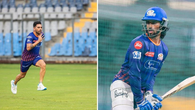 Deepak Chahar and Tilak Varma Deepak Chahar and Tilak Varma