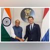Rajnath Singh holds talks with Netherlands' counterpart Ruben Brekelmans Rajnath Singh, Ruben Brekelmans