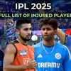 IPL 2025 full list of injured players