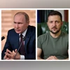 Russian President Vladimir Putin, Ukrainian President Volodymyr Zelenskyy
