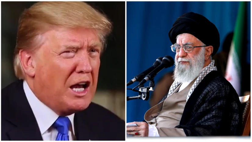 Iran's Supreme Leader Ayatollah Ali Khamenei, Donald Trump Iran's Supreme Leader Ayatollah Ali Khamenei, Donald Trump