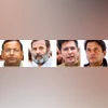 (Left to right) Pankaj Chaudhary, BJP; Rahul Gandhi, Congress; Raghav Chadha, AAP; Jyotiraditya Scindia, BJP (Left to right) Pankaj Chaudhary, BJP; Rahul Gandhi, Congress; Raghav Chadha, AAP; Jyotiraditya Scindia, BJP