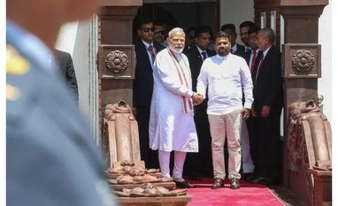 PM Modi departs for home after concluding 'productive' visit to Sri Lanka PM Modi, Sri Lankan President