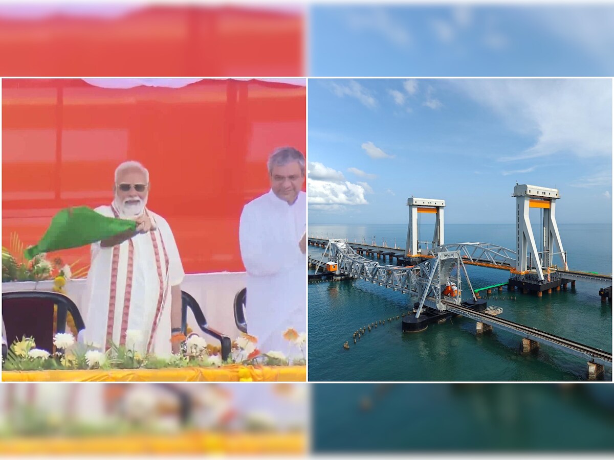 PM Modi inaugurates Pamban Bridge, India's first vertical lift sea