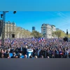 le pen supporters rally le pen supporters rally