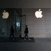 apple, apple logo