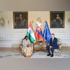 Slovakia President with India's President Droupadi Murmu