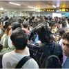chaos at Delhi airport