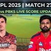 SRH vs PBKS