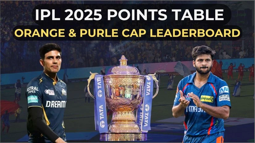 IPL 2025 points table IPL 2025 points table