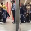The viral video shows security guards unzipping the suspiciously bulky suitcase, only to have a girl pop out like a surprise toy