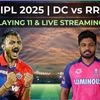 IPL 2025 match on April 16: Delhi vs Rajasthan