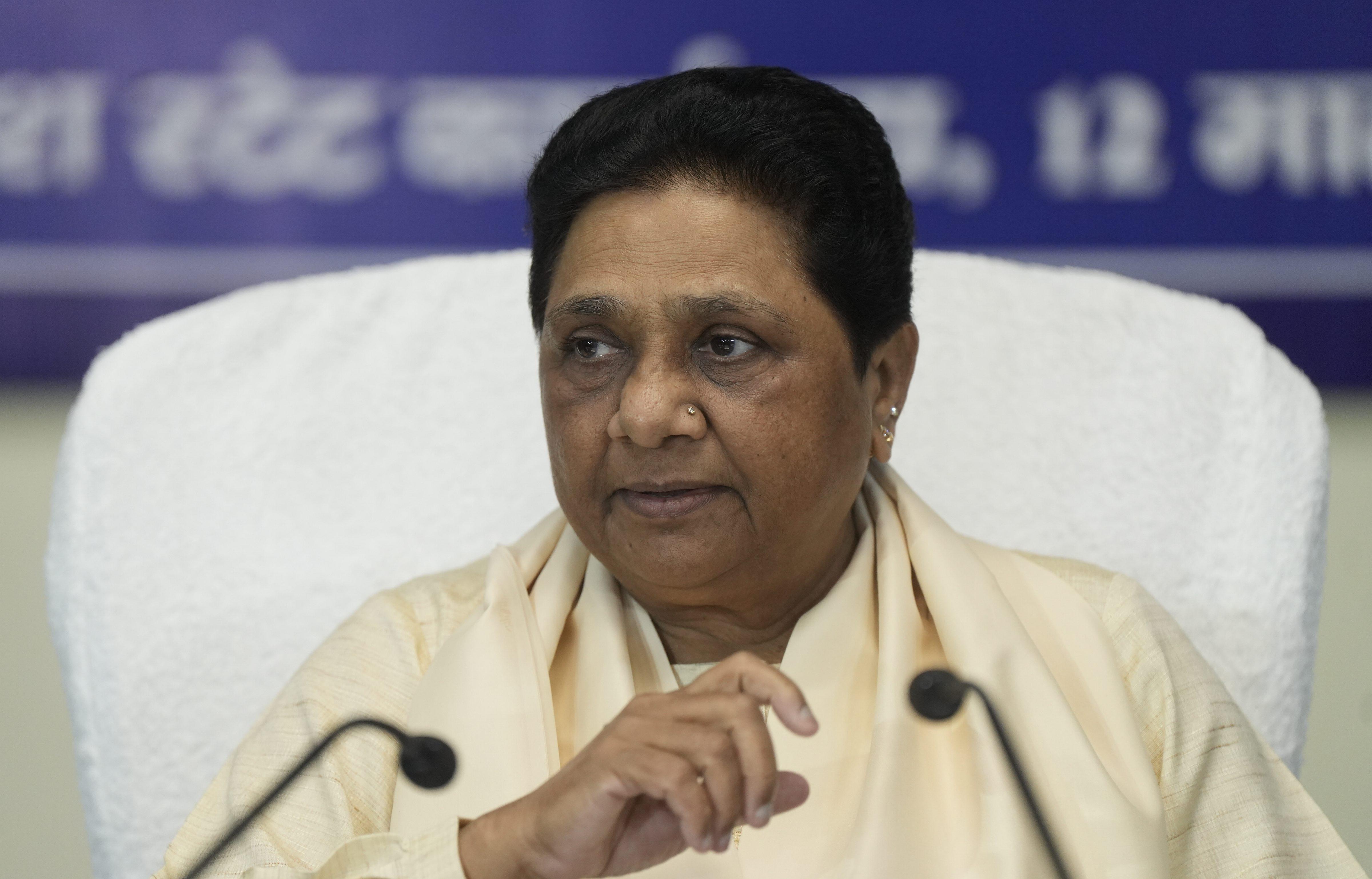 Mayawati slams UP govt for hyping routine police recruitment drive
