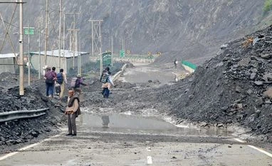 Landslide hits Vaishno Devi track in J-K's Reasi; 1 dead, 9 injured landslide, Jammu Landslide