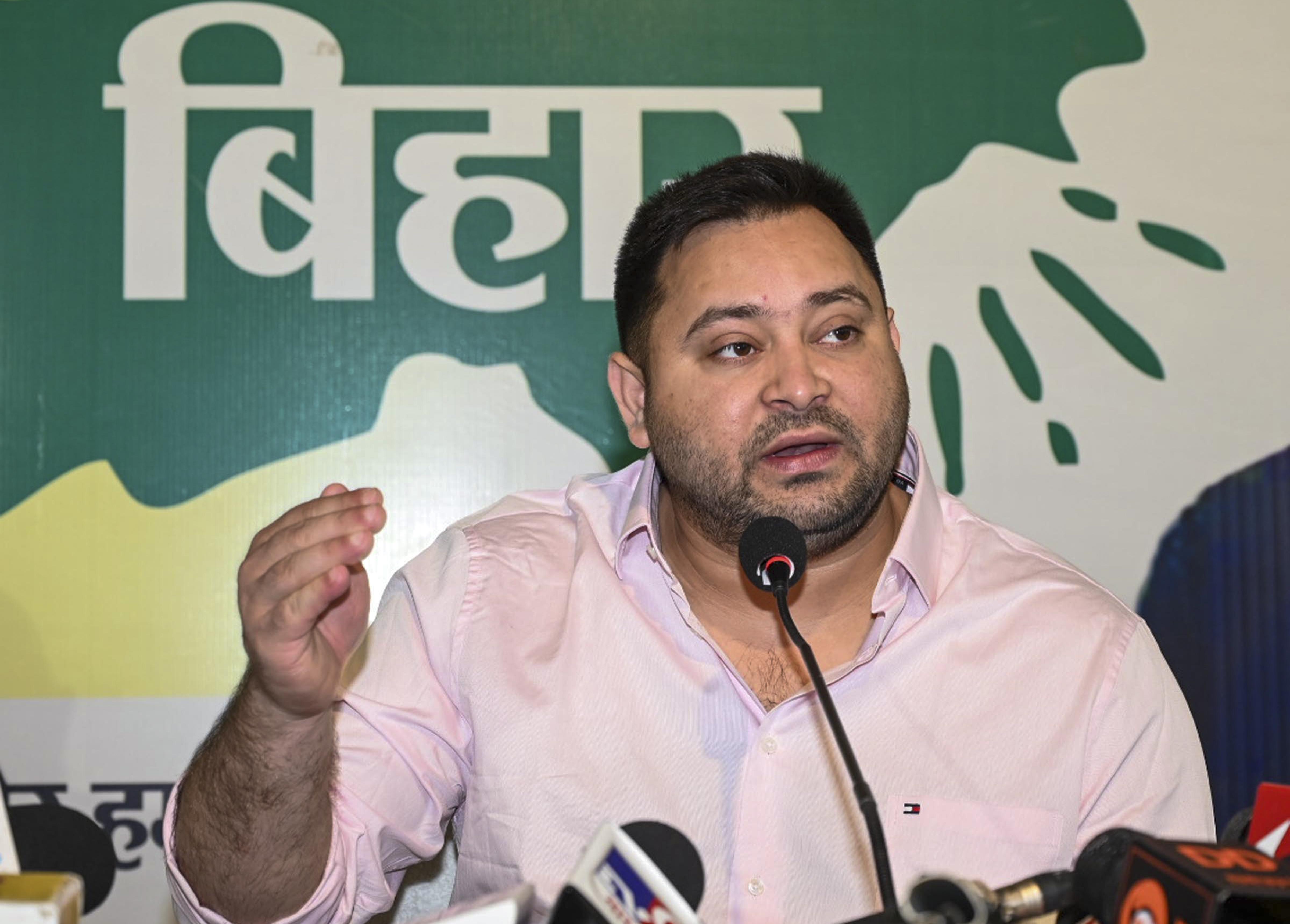 Nitish is tired; retired, corrupt officers running Bihar: Tejashwi Yadav