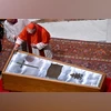 Pope Francis' coffin being sealed