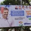 Rahul Gandhi poster on caste census