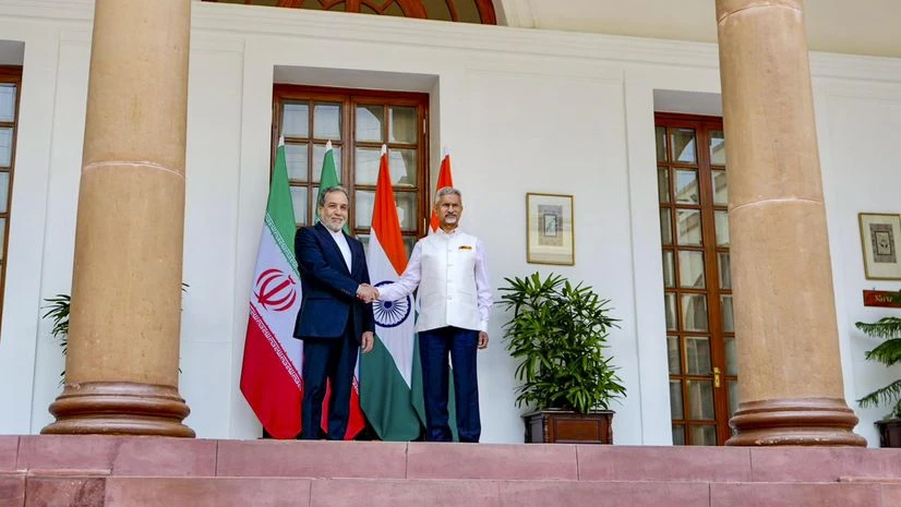 S Jaishankar, Seyed Abbas Araghchi, India Iran, Iran India External Affairs Minister S Jaishankar during a meeting with his Iranian counterpart Seyed Abbas Araghchi, in New Delhi.