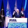 FIFA President Gianni Infantino addresse the FIFA 75th Congress at the Conmebol Convention Center in Luque, Paraguay. (File Photo: PTI)